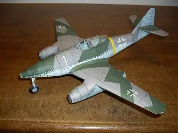 1:33 קנה מידה מסרשמיט Me-262 A-1a שוואלבה DIY נייר מלאכת-יד דגם ערכת חידות בעבודת יד צעצוע DIY