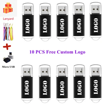 10Pcs מותאם אישית לוגו צבעוני OTG USB כונן הבזק Usb 2.0 כונן עט עבור אנדרואיד טלפון חכם/מחשב 8GB ל 32GB 64GB 128MB Pendrive מתנות