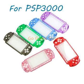 12pcs תחליף PSP3000 PSP 3000 6 צבע שקוף העליון המכסה הקדמי מההגה Shell Case כיסוי מגן
