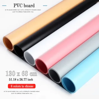 130x68cm צבעוני מט אפקט PVC צילום לוח תוספות תפאורות קישוט לצילום סטודיו עמיד למים, Dustproof רקע