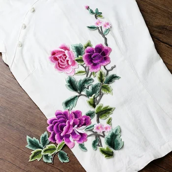 14 שורות צבע פרח עדין לתפור טלאי על בגדים תיקונים Cheongsam חצאית דקורטיביים DIY יד תפירה רקמה, אפליקציה