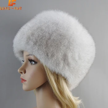 2023 טבעי פרוות שועל של נשים חורף חם המחבל כובע פרוותי פופולרי כובעים בסגנון רוסי נקבה עגולים כובע אופנה פרווה אמיתית כובעים