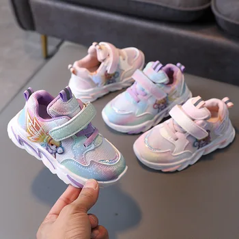 2023 ילדים נעלי ספורט תינוק רך עם סוליות נעלי פעוט ליפול בנות תינוק לנשימה רשת נעלי אופנה נעלי ילדים עבור ילדים