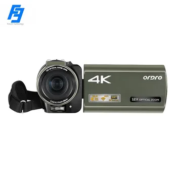4K 12X זום אופטי ולוג המצלמה מצלמת וידאו 100X זום דיגיטלי AX60 3.5 אינץ IPS אפשר לגעת בי מסך Anti-Shake