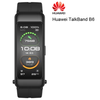99% חדש Huawei TalkBand B6 לדבר הלהקה B6 רוחב Bluetooth Smart צמיד ספורט Wristbands מגע AMOLED מסך קריאה אוזניות הלהקה