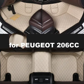 Autohome המכונית מחצלות עבור פיג 'ו 206CC 2003-2008 שנה גרסה משודרגת רגל קוצ' ה שטיחים אביזרים