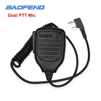 Baofeng רמקול מיקרופון דיבור / שידור כפול מיקרופון עבור ווקי טוקי UV-82 UV-5R bf888s BF-S112 3.5 מ 