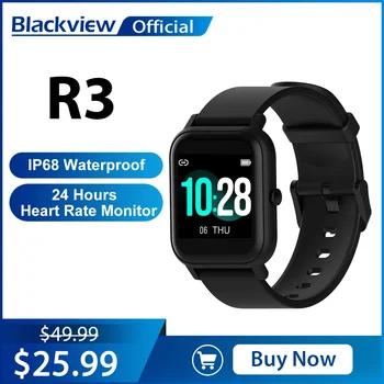 Blackview חדש SmartWatch R3 קצב הלב נשים גברים שעון ספורט שעון לישון צג Ultra-זמן Battrey עבור IOS אנדרואיד הטלפון