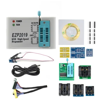 EZP2019 USB SPI מתכנת EZP2019 תומך 24 25 93 EEPROM 25 פלאש שבב ה-BIOS + 5 שקע