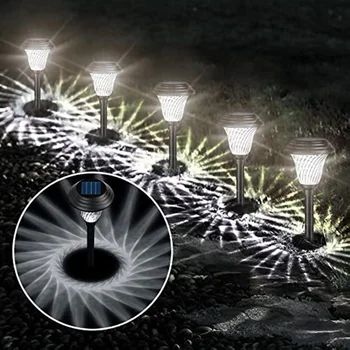 LED סולארית תאורה חיצונית עמיד למים נתיב האור שנמשך נוף תאורת גן דקורטיבית על שביל פטיו בחצר & הדשא