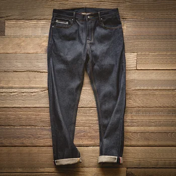 Maden 2023 חדש לגברים רטרו Oversize הג ' ינס כותנה Workwear מזדמנים מכנסיים המקורי פרה Amekaji כהה צבע המכנסיים.