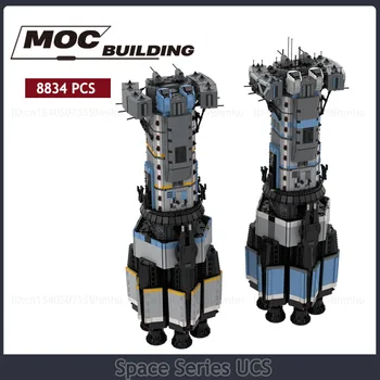 MOC סדרת חלל UCS בניין דגם הרכבה DIY חללית אוסף צעצוע של ילד יום ההולדת מתנה
