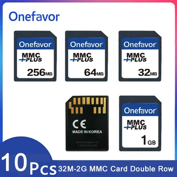 Onefavor 10Pcs MMC כרטיס זיכרון 13Pins שורה כפולה 32M 64M 128M 256M 512M 1G 2G מתח מולטימדיה הכרטיס הישן הטלפון הנייד של המצלמה