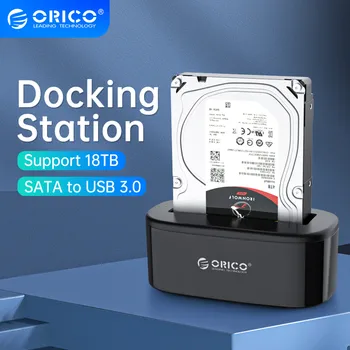 ORICO הכונן הקשיח תחנת עגינה ל-USB 3.0 ל-SATA HDD תחנת עגינה ל-2.5/3.5 אינץ ' כונן קשיח SATA כרטיס הקורא תמיכה