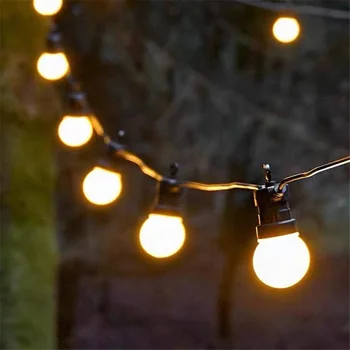 PAMNNY 13M LED חג המולד זר אורות מחרוזת חיצוני עמיד למים נורת גלוב פיית גן אורות חתונה מסיבה החג עיצוב