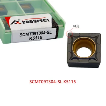 SCMT09T304/08-SL K5115 CNC מחרטה כלי באיכות גבוהה בשני צבעים מצופה להב פנימי הופך כלי מתאים לעיבוד שבבי ברזל יצוק