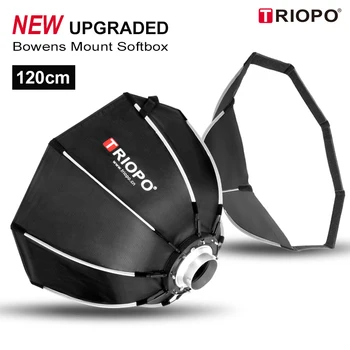 Triopo 120 סטודיו צילום בואן להר נייד חיצוני מתומן מטריה Softbox עבור צילום וידאו, תאורה, Soft Box