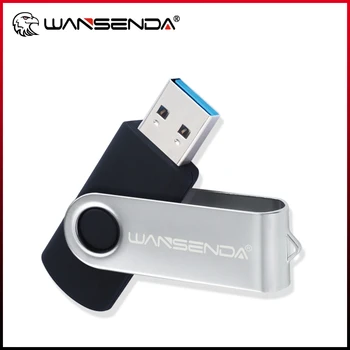 WANSENDA סיבוב כונן הבזק מסוג USB 32GB Pendrive 64GB 16GB 256GB אחסון חיצוני כרטיס הזיכרון 128GB USB 3.0 FlashDisk