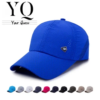 YQ 2023 חדש קיץ לנשימה מהירה ייבוש חיצונית שמשיה קרם הגנה כובע בייסבול כובע רשת עבור גברים ונשים הקסדות