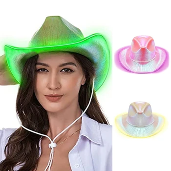 אור LED-עד בוקרות כובע כלה חתונה, צילום תחפושות, אביזרים קיץ חיצונית אישה ילדה כובע רב-צבע יכול לבחור החדש