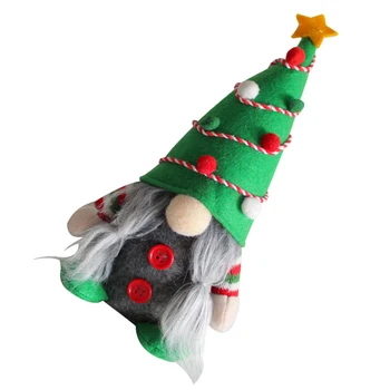 גמדי חג המולד בפלאש עיצוב קל משקל עץ חג מולד כובע פנים גמד שדון מסיבה טובה אספקת אביזרים