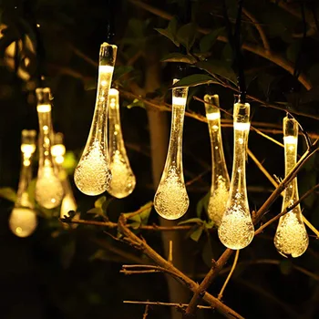 החתונה אורות LED אור הפיות מחרוזת Waterdrop העולם גינה חיצונית תאורה דקורטיבית מחרוזת השנה החדשה מקורה עיצוב חדר השינה