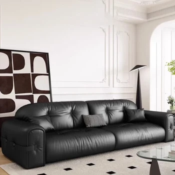 הנפתחת מעוקל ספה פינתית נורדי מבטא פינה יוקרה הספה בסלון האירופי עור Divani דה Soggiorno רהיטים להגדיר