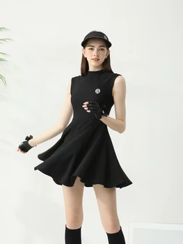 הקיץ גולף, טניס נשים קוריאני גרסה רזה שמלה למעלה חצאית קצרה חליפת נשים שרוול קצר גולף בגדי נשים