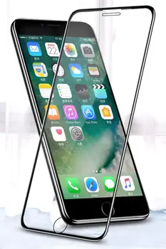 זכוכית מחוסמת כיסוי מלא כיסוי מעוגל מגן מסך Anti-Scratch הסרט שומר על iPhone 12 11 Pro Mini מקס XS XR-X 8 7 6 6