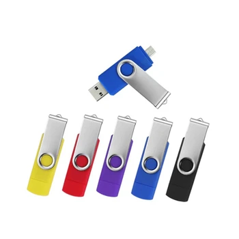 חינם לוגו USB 2.0 Micro USB מותאם אישית לוגו כפול להשתמש OTG כונן פלאש, כונן עט 4gb 8gb 16gb 32gb 64gb Pendrive עבור הטלפון טלוויזיה