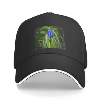 כובע בייסבול עבור גברים, נשים, הענבים יקינתון Muscari Armeniacum ענבים יקינתון תרמי מגן משאית בציר החוף הכובע