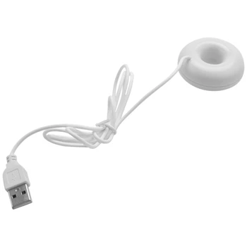לבן סופגנייה מכשיר אדים usb office desktop מיני מכשיר אדים נייד יצירתי מטהר אוויר לבן.