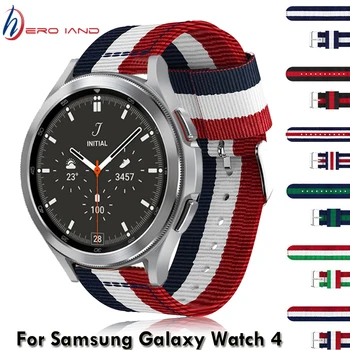 להקת שעון על Sasmsung Galaxy השעון 4 קלאסי 42 46mm/גלקסי Watch4 40 44mm Smartwatch צמיד ניילון להחלפה רצועת שעון