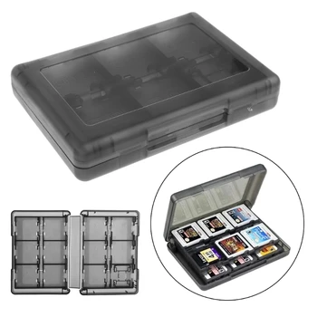 משחקים אביזרים מקרה 28-In-1 שחור כרטיס למשחק מקרה מחזיק מחסנית תיבת אחסון עבור נינטנדו DS, 3DS
