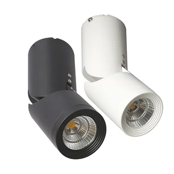 סיבוב Dimmable LED Downlights - 9W 12W 15W - COB LED - AC110V-220V - חם/לבן קר - תקרה מקורה זרקורים