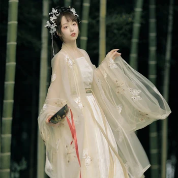 סינית מסורתית Hanfu גדול שרוול החולצה החיצונית קלע שמלת אישה העתיקה תלבושות אלגנטיות Hanfu Cosplay לרקוד ללבוש הנשי