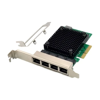 עוצמה 4 יציאות PCIE כרטיס מהיר ואמין Gigabit Ethernet Adapter
