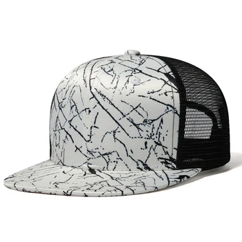 עיצוב אופנה רשת כובע בייסבול גברים קיץ משאית כובע היפ הופ עצם Snapback כובע נשים שחור לבן לנשימה שמש כובעים