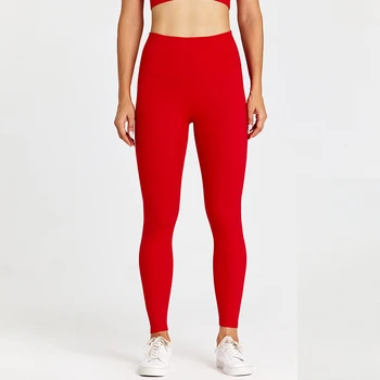 עם לוגו גבוהה המותניים יוגה מכנסיים קונטור מעוגלים נשים שלל לדחוף את כושר חותלות גמיש אימון ריצה אתלטי כושר צמודים