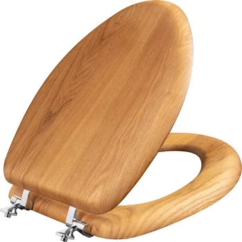 פורניר עץ אסלה מושב אלון טבעי עם Chrome ציר