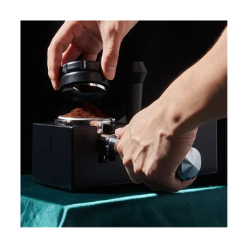 קפה יערוך בעל מסנן לעמוד אספרסו מפיץ מחצלת מתלה מכונת קפה, כלי אביזרים לברמן 51mm 53mm 58mm-B
