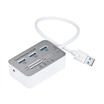 רכזת USB 3.0 USB מפצל 3 יציאות פושטי רב מאריך USB מרובים 3 0 האב קורא כרטיסי SD USB3.0 הרחבה למחשב