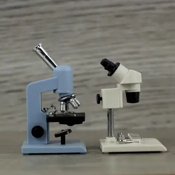 שימושי מיני מיקרוסקופ לשימוש חוזר קל משקל זעיר מיקרוסקופ בובות צעצוע קומפקטי מיקרוסקופ מודל מיקרו נוף